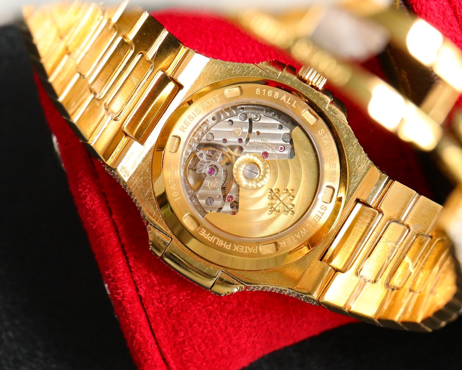 Patek Philippe Nautilus Full Diamond Arabic Dial