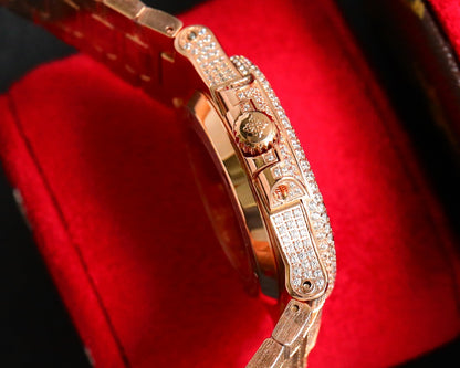 Patek Philippe Nautilus Full Diamond Arabic Dial