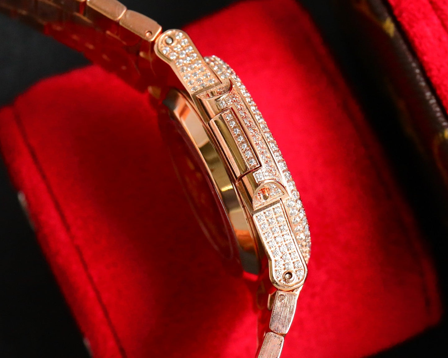 Patek Philippe Nautilus Full Diamond Arabic Dial