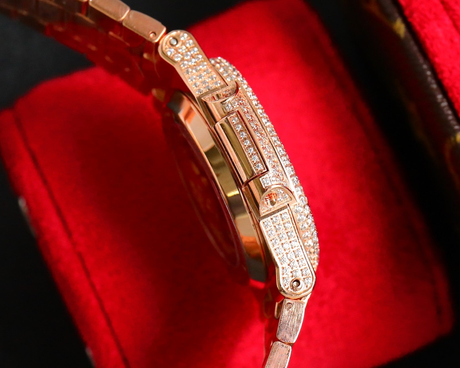 Patek Philippe Nautilus Full Diamond Arabic Dial