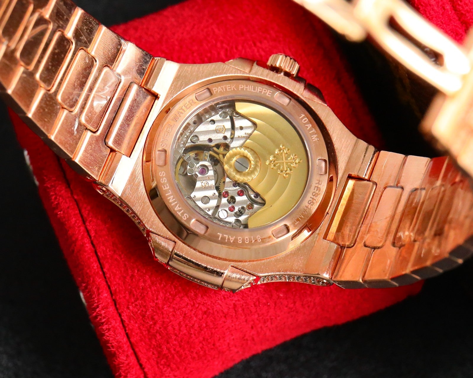 Patek Philippe Nautilus Full Diamond Arabic Dial
