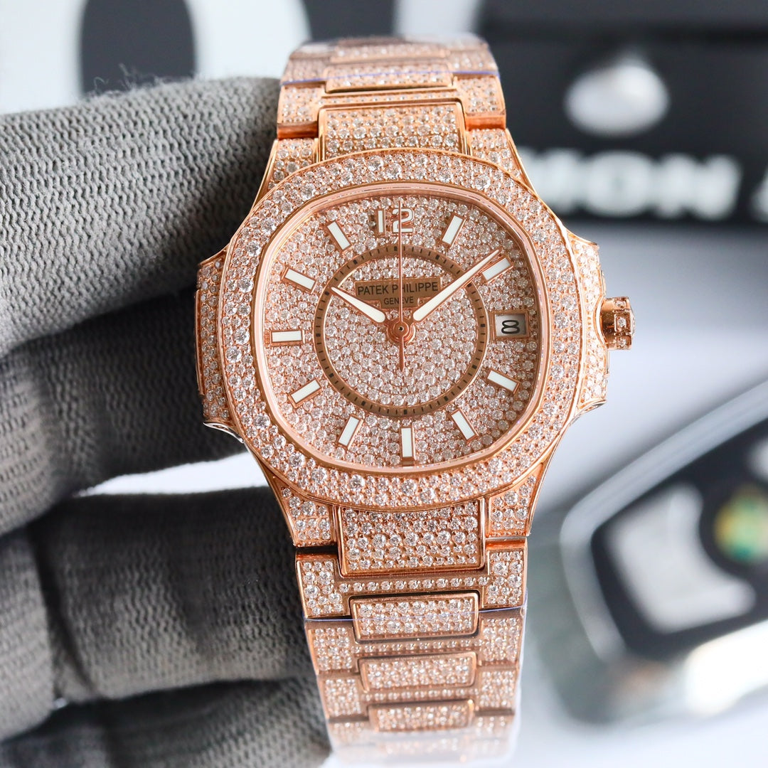 Patek Philippe Nautilus Full Pavé Diamond