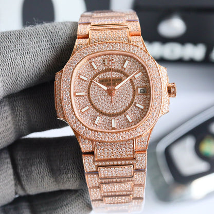 Patek Philippe Nautilus Full Pavé Diamond