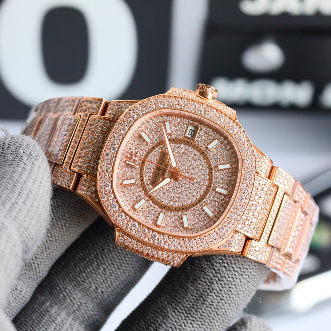 Patek Philippe Nautilus Full Pavé Diamond