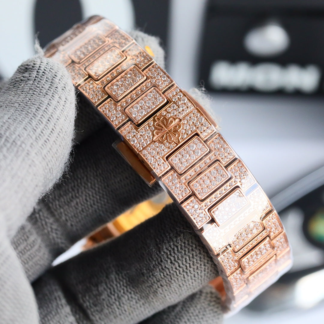 Patek Philippe Nautilus Full Pavé Diamond