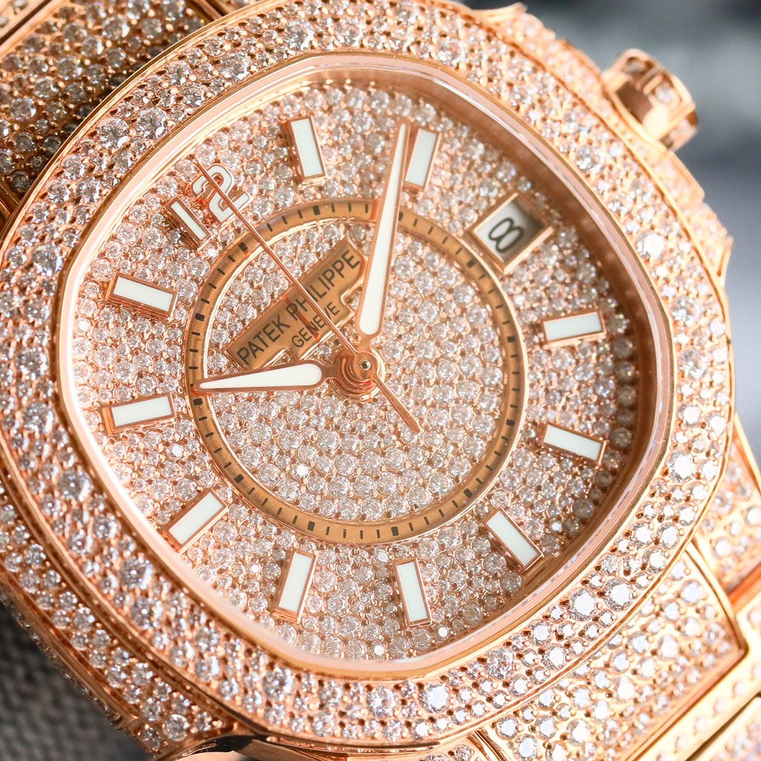 Patek Philippe Nautilus Full Pavé Diamond