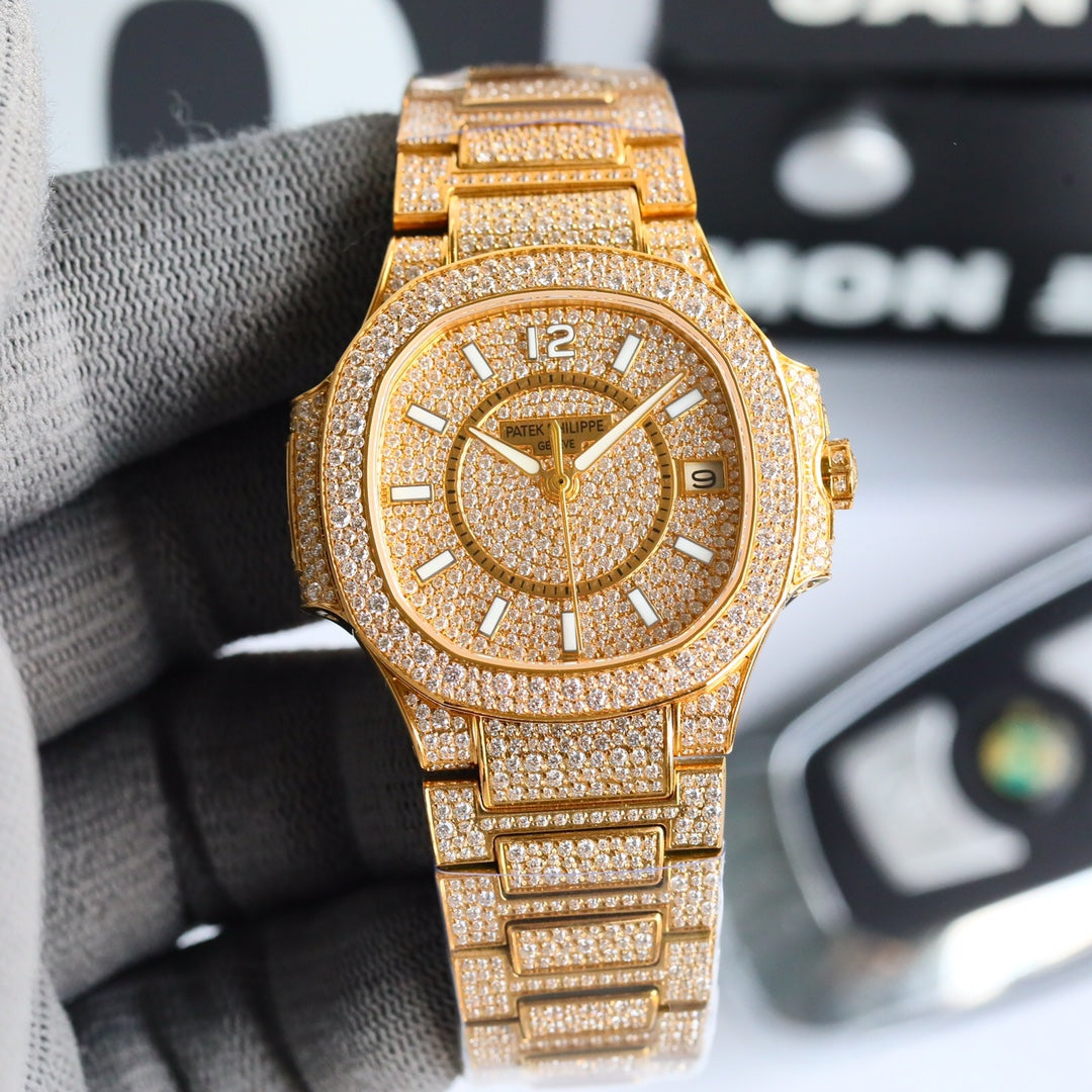 Patek Philippe Nautilus Full Pavé Diamond