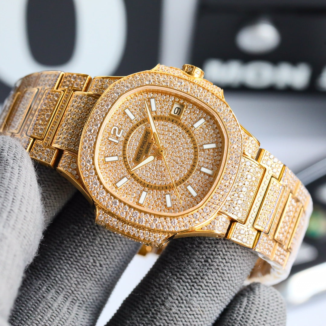 Patek Philippe Nautilus Full Pavé Diamond