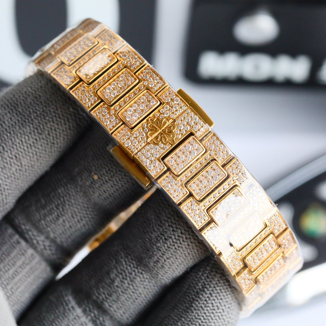 Patek Philippe Nautilus Full Pavé Diamond