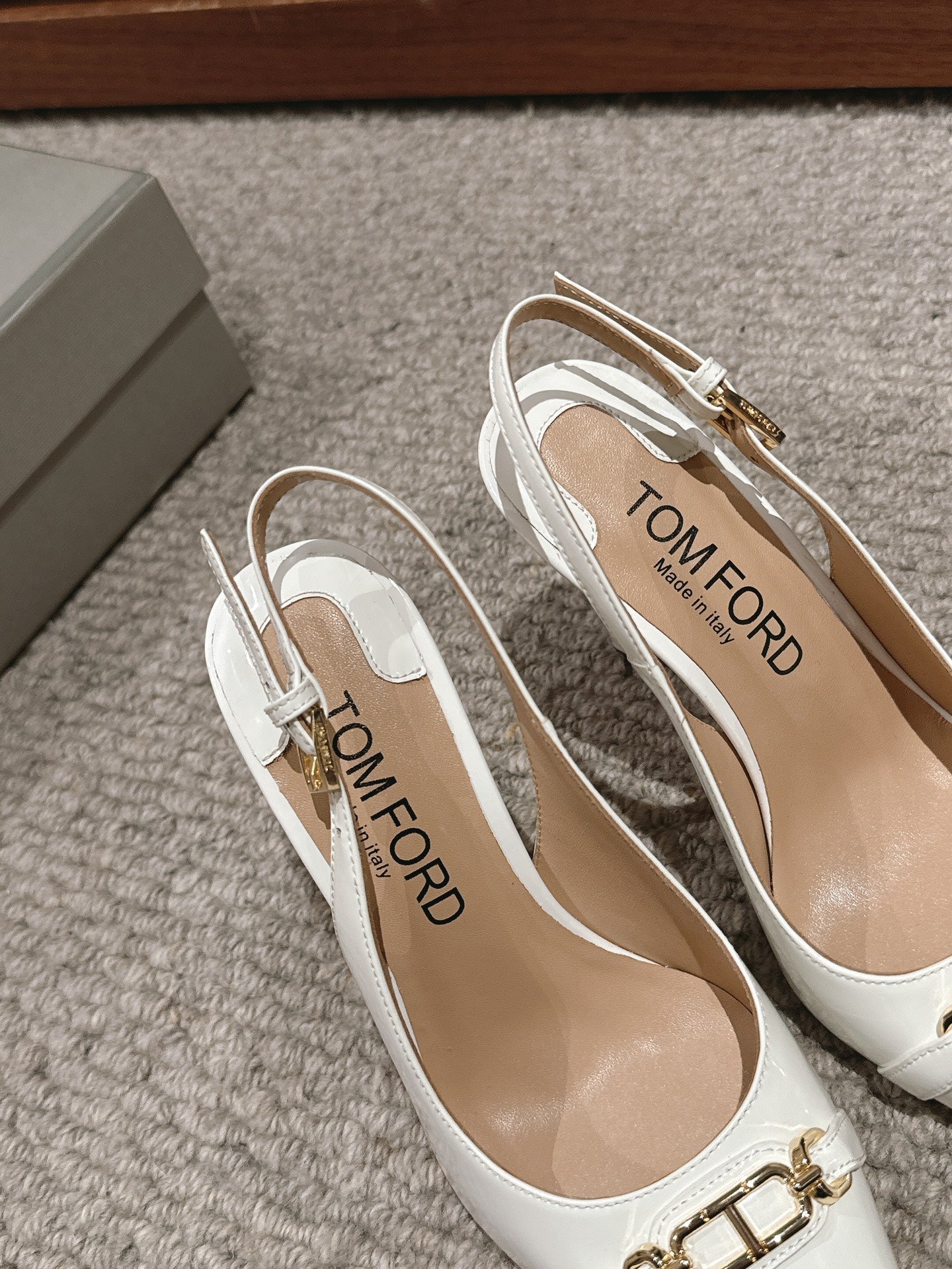 Tom Ford Patent Leather Slingback Heels