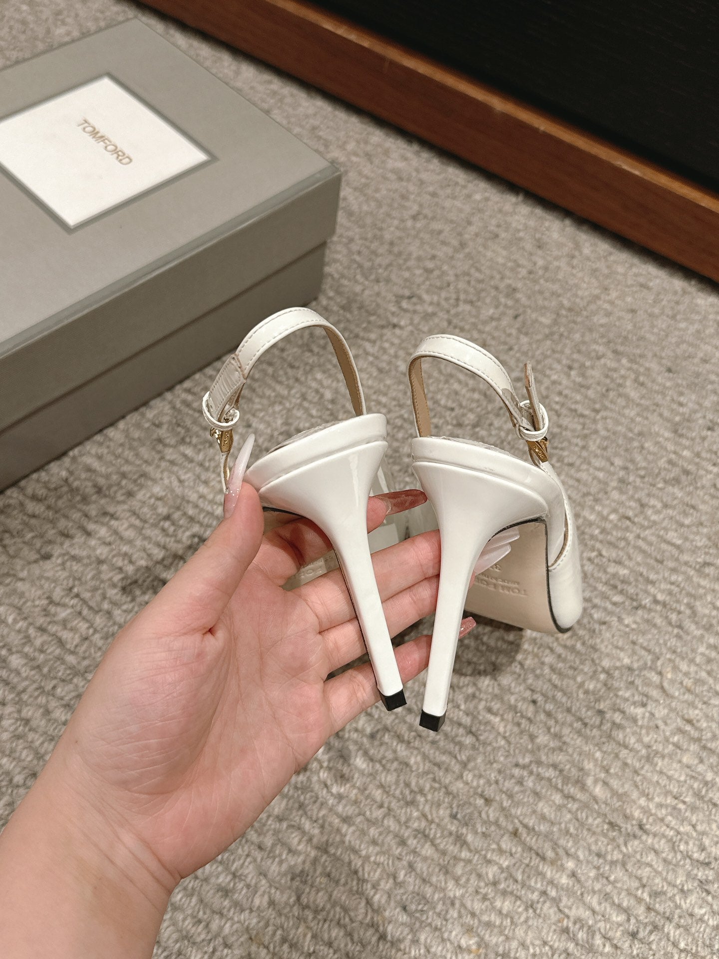 Tom Ford Patent Leather Slingback Heels
