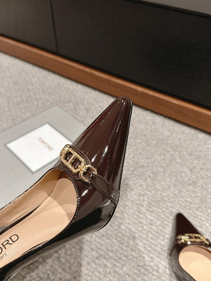 Tom Ford Patent Leather Slingback Heels