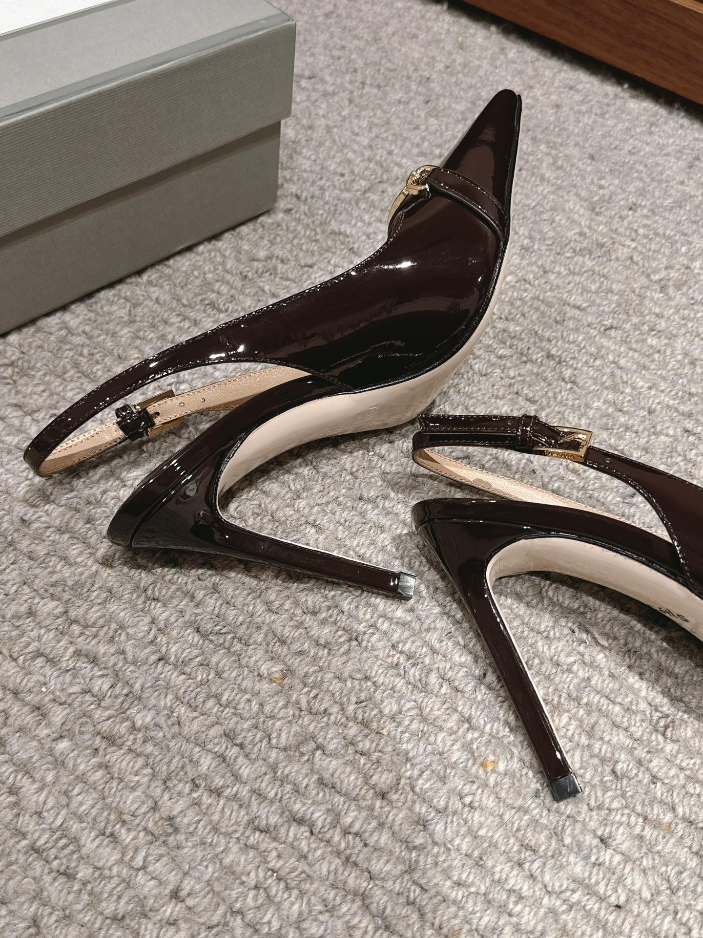 Tom Ford Patent Leather Slingback Heels