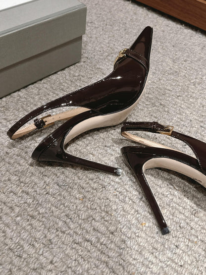 Tom Ford Patent Leather Slingback Heels