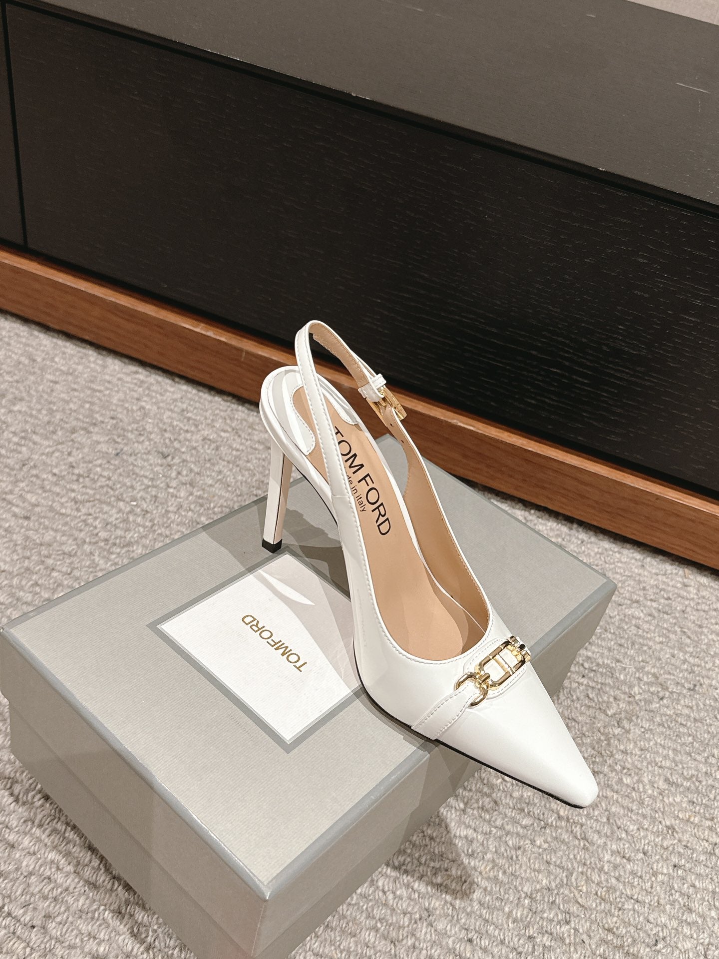 Tom Ford Patent Leather Slingback Heels