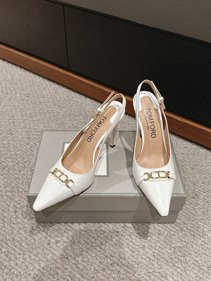Tom Ford Patent Leather Slingback Heels