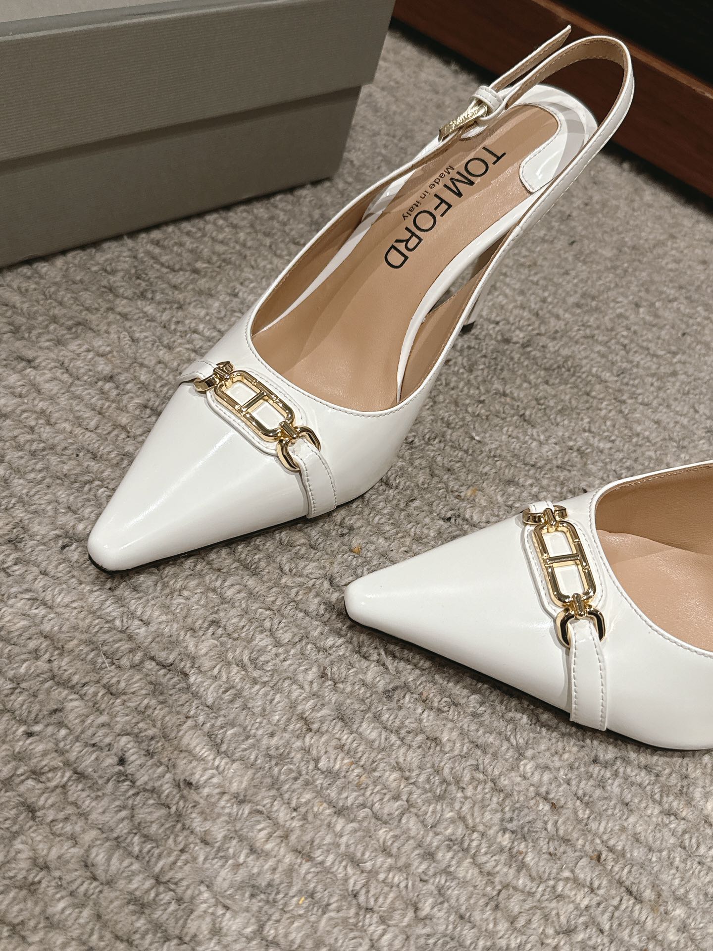 Tom Ford Patent Leather Slingback Heels