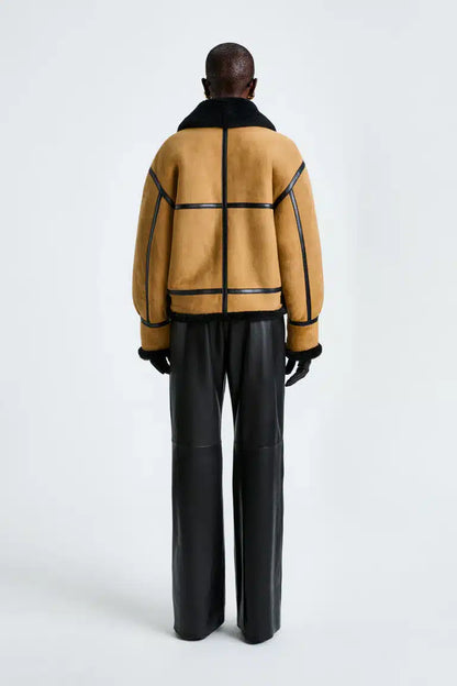 Portia Biscotti Shearling Jacket