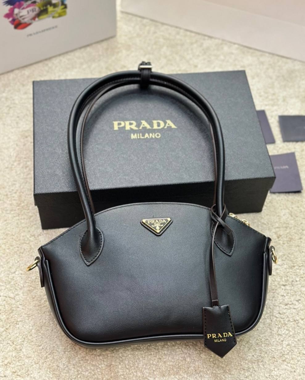 Prada City Leather Small Handbag