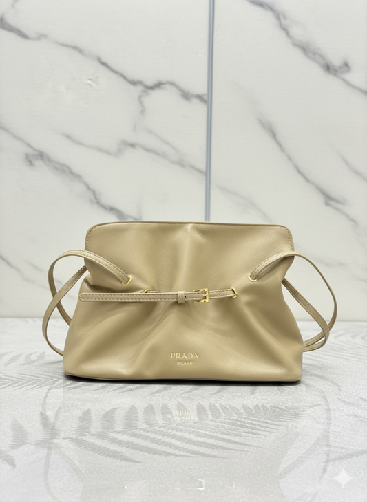Prada Dada Nappa Leather Bag - Beige