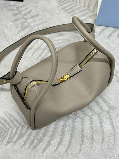 Prada Darling Leather Handbag - Clay