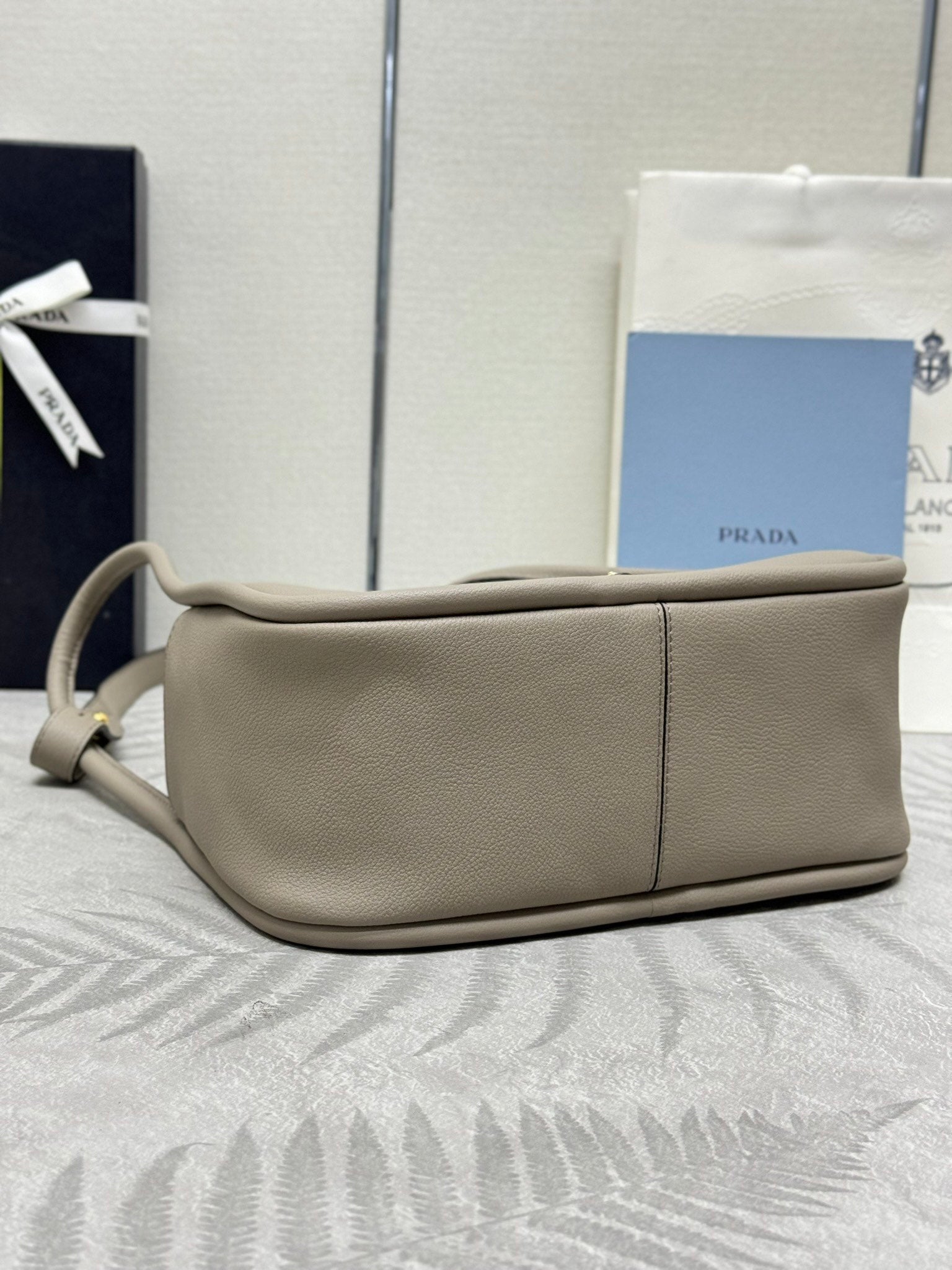 Prada Darling Leather Handbag - Clay