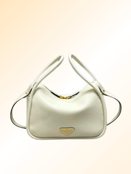 Prada Darling Leather Handbag - White