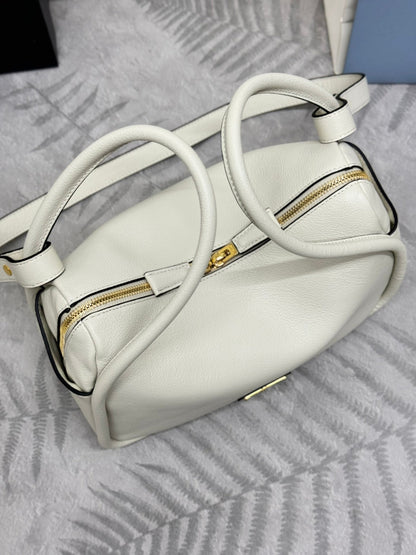 Prada Darling Leather Handbag - White