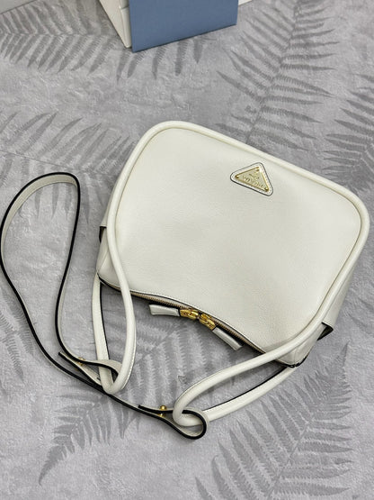 Prada Darling Leather Handbag - White