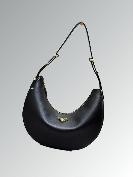 Prada Arqué Leather Shoulder Bag