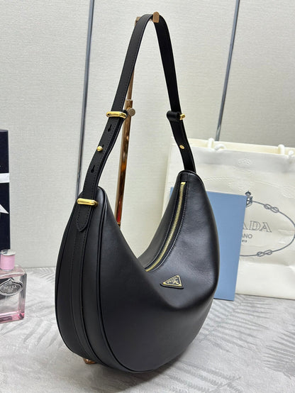 Prada Arqué Leather Shoulder Bag