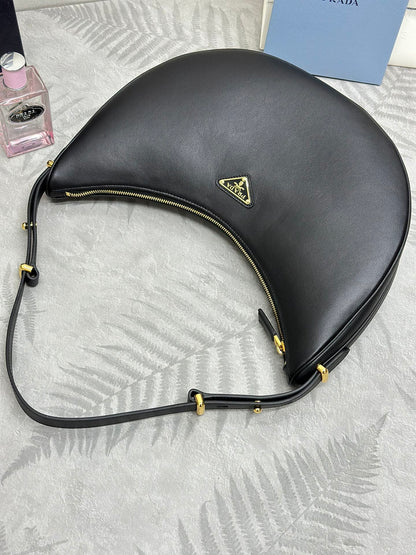 Prada Arqué Leather Shoulder Bag