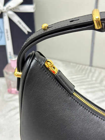 Prada Arqué Leather Shoulder Bag