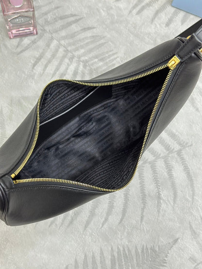 Prada Arqué Leather Shoulder Bag