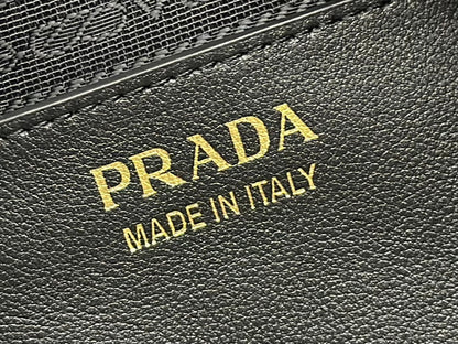 Prada Arqué Leather Shoulder Bag