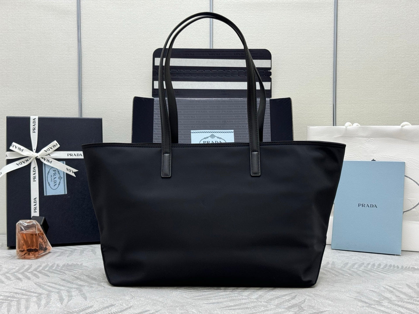 Prada Re-Edition 1978 Re-Nylon and Saffiano Leather Tote Bag - Black