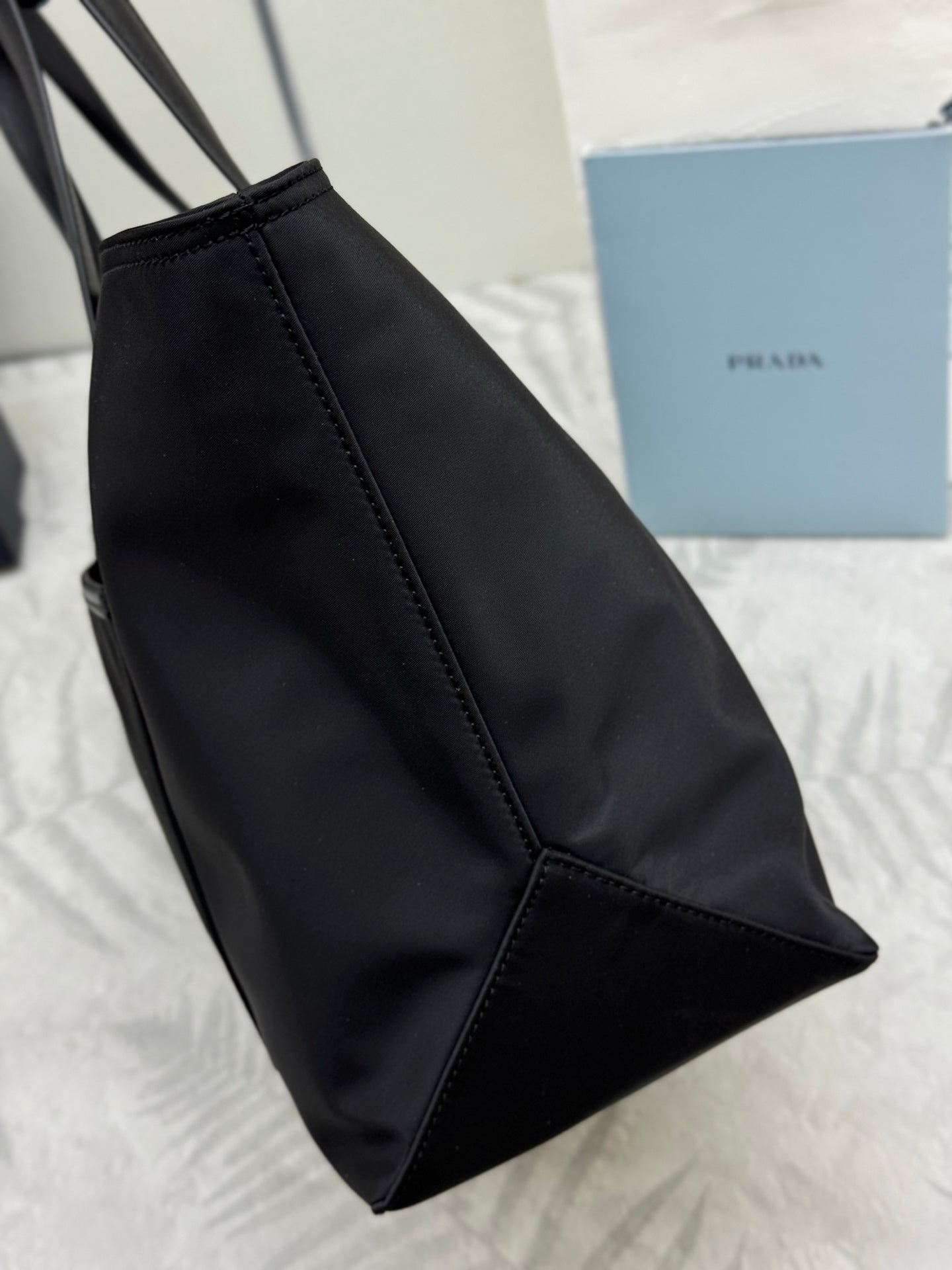 Prada Re-Edition 1978 Re-Nylon and Saffiano Leather Tote Bag - Black