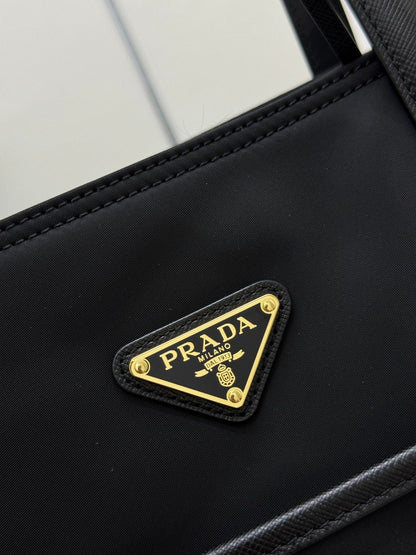 Prada Re-Edition 1978 Re-Nylon and Saffiano Leather Tote Bag - Black
