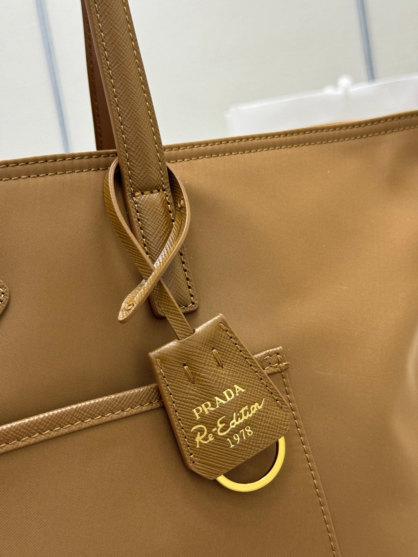 Prada Re-Edition 1978 Re-Nylon and Saffiano Leather Tote Bag – Brandy
