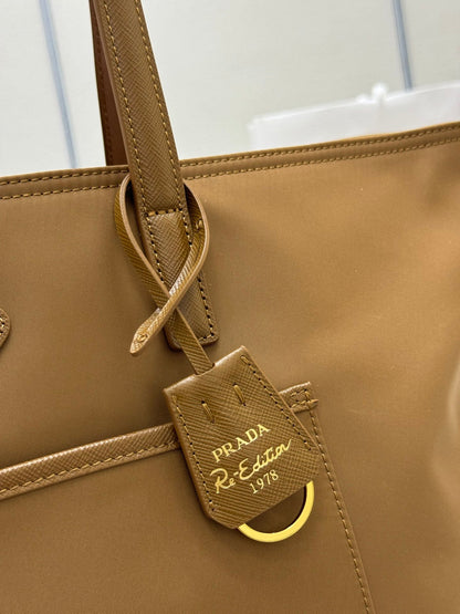 Prada Re-Edition 1978 Re-Nylon and Saffiano Leather Tote Bag – Brandy
