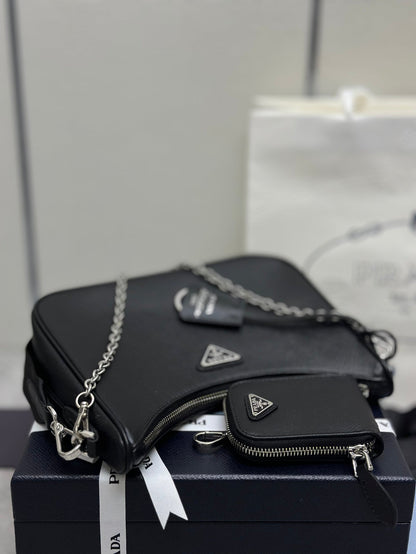 Prada Re-Edition 2005 Re-Nylon bag - Black/Silver