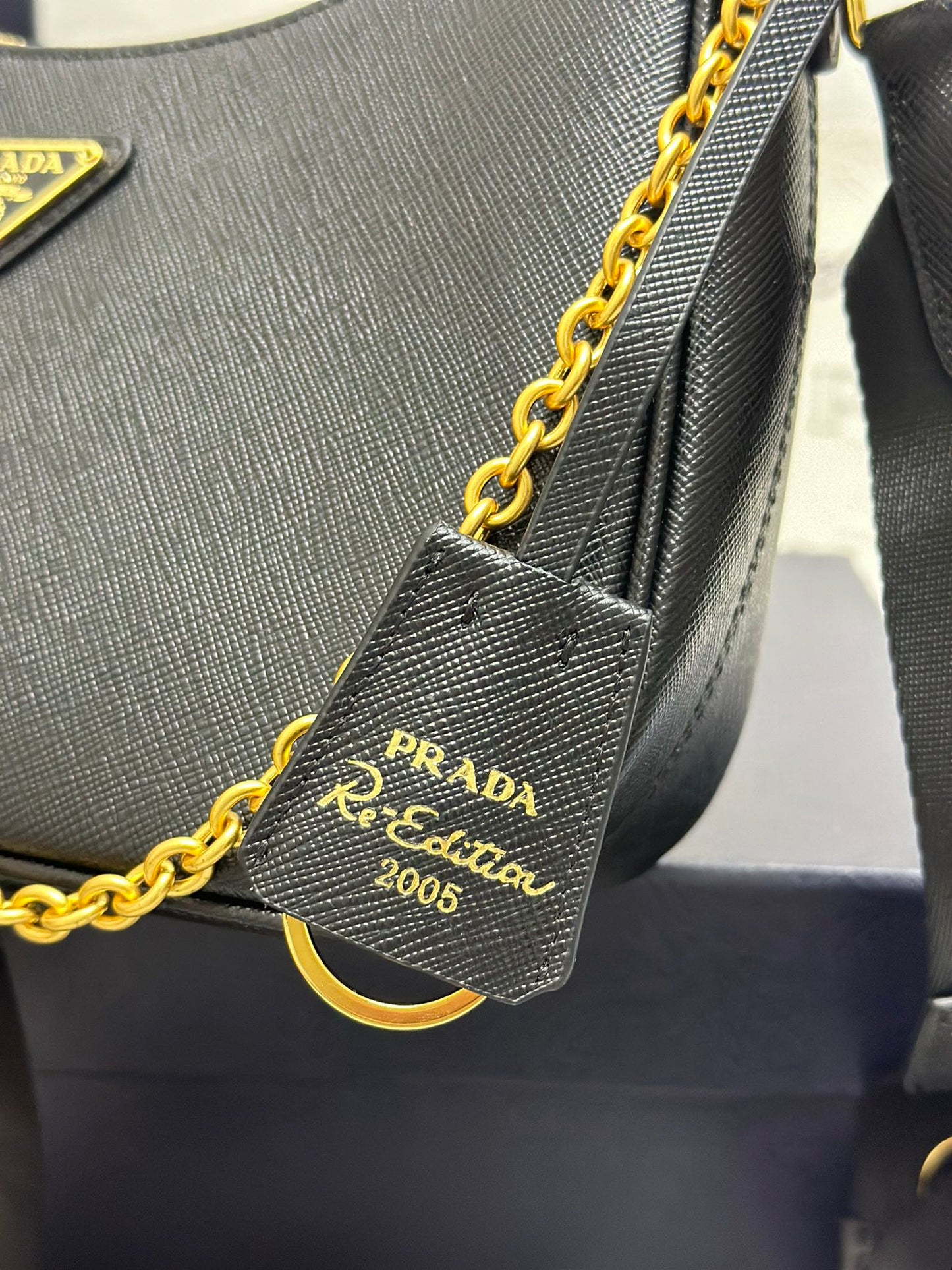 Prada Re-Edition 2005 Re-Nylon bag – Black/Gold