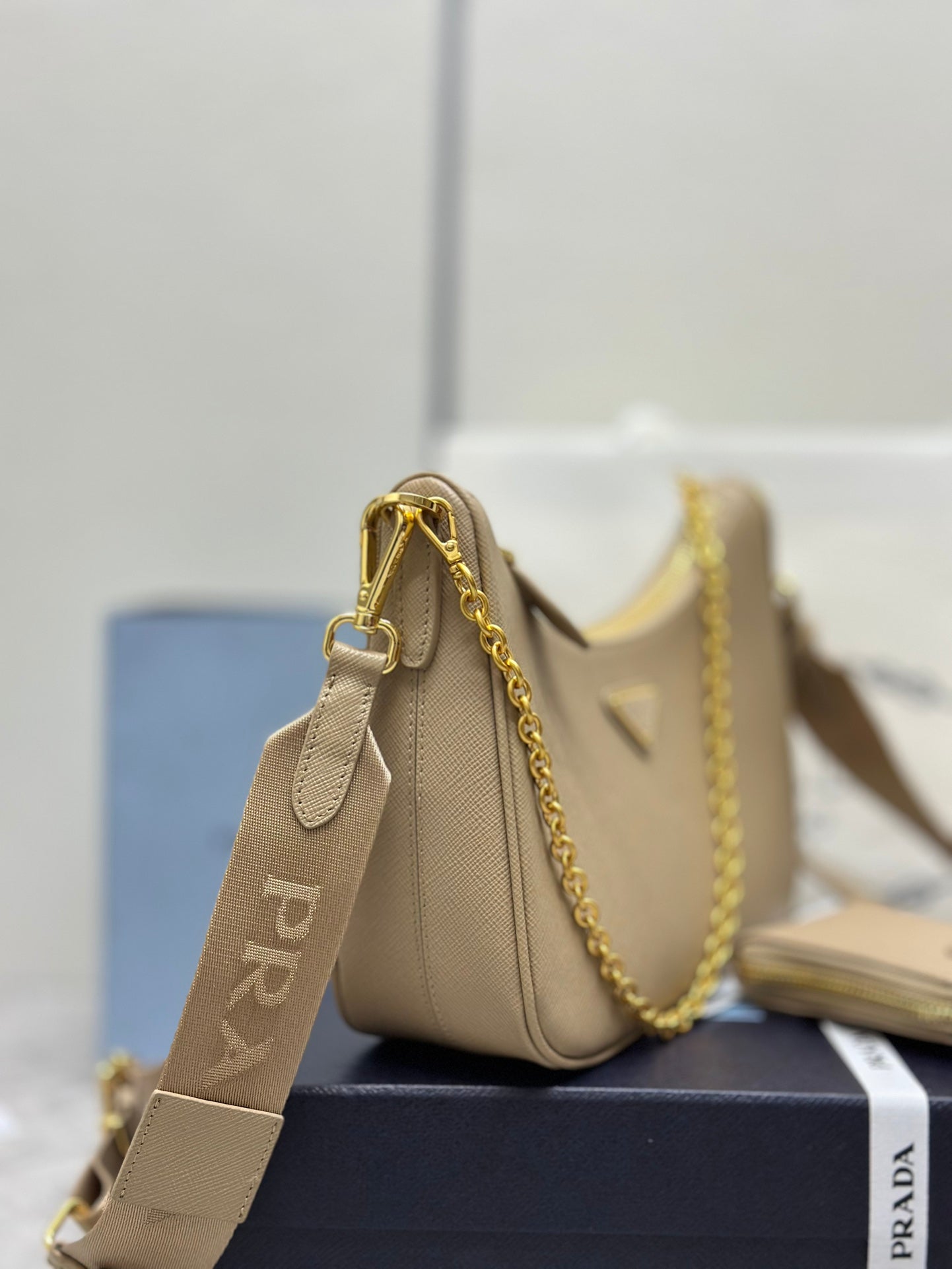 Prada Re-Edition 2005 Re-Nylon bag – Camel