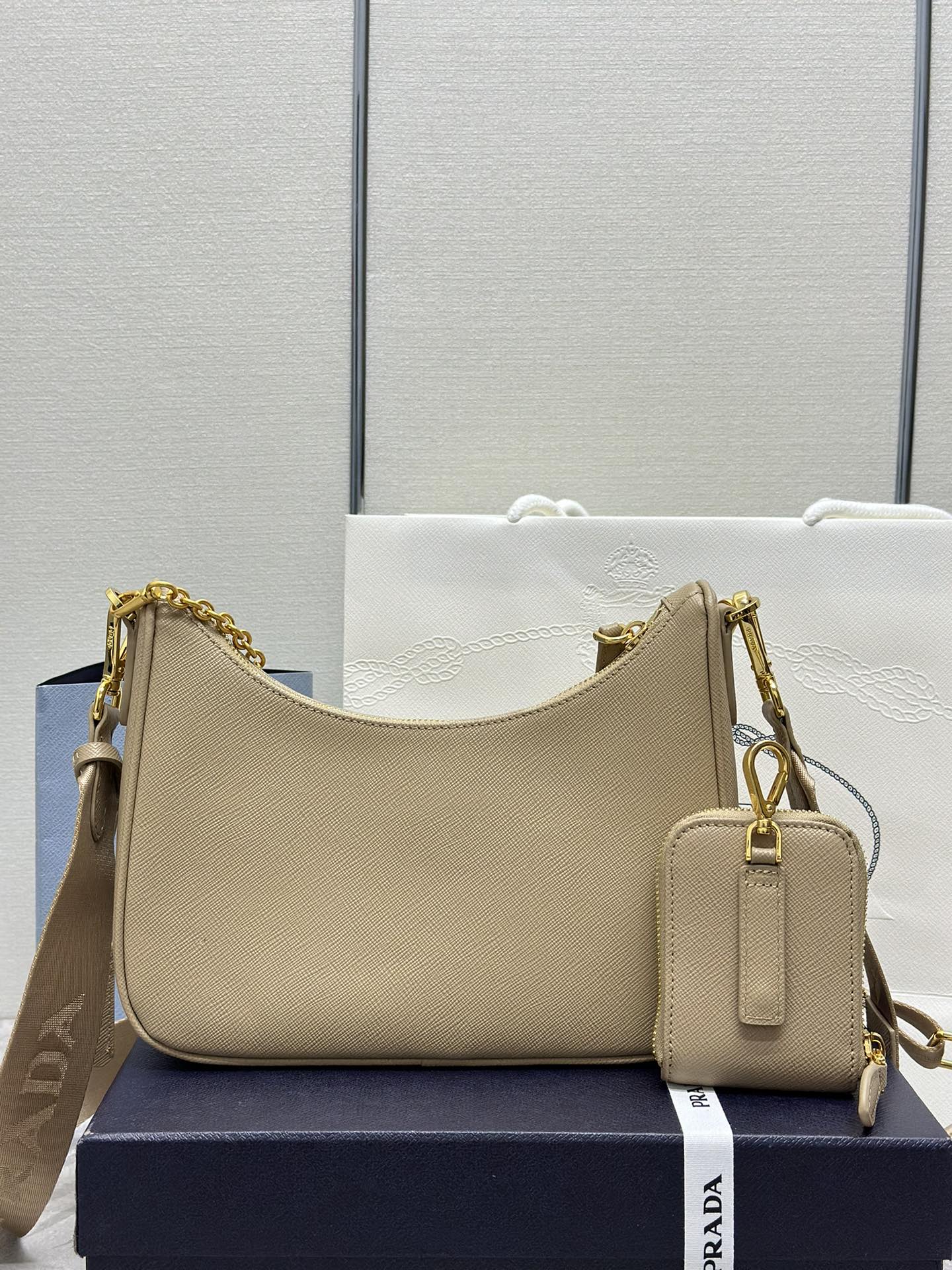 Prada Re-Edition 2005 Re-Nylon bag – Camel