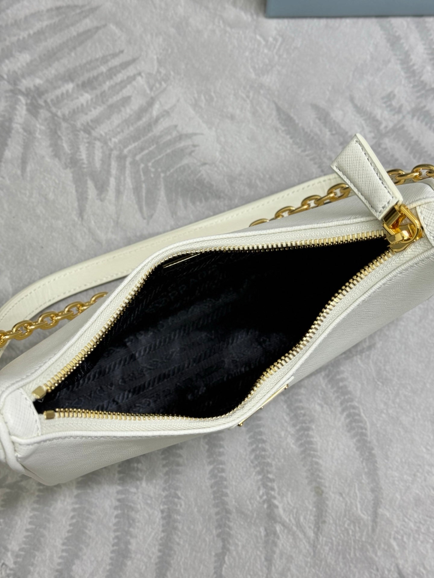 Prada Re-Edition Leather Bag – White