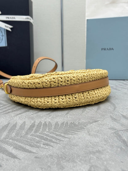 Prada Arqué Crochet Shoulder Bag