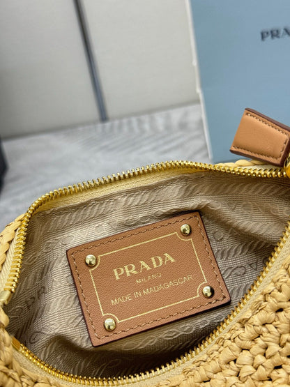 Prada Arqué Crochet Shoulder Bag