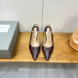 Tom Ford Python Padlock Sandals