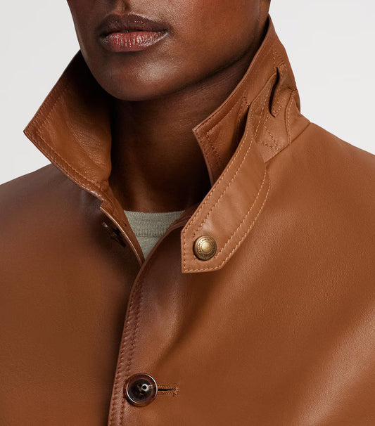 Ralph Lauren Brown Leather Jacket