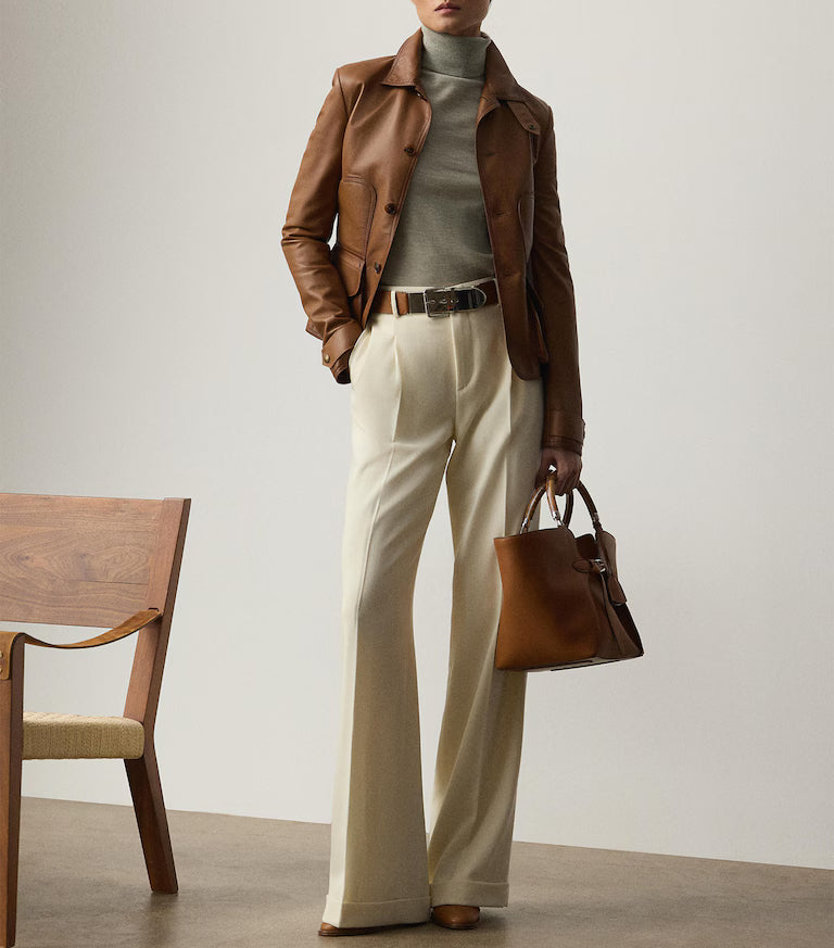 Ralph Lauren Brown Leather Jacket